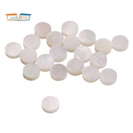 White Mother of Pearl Shell Dot Fret Inlay Maker 6mm for Guitar Fingerboard (Pack of 20)