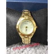 Original FOSSIL Blue AM-3357 Gold-tone Pre-loved Ladies Watch from the USA