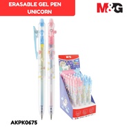 Erasable Gel Pen M&G Unicorn AKPK0675 Erasable Gel Pen Tip 0.7 mm Black Ink - UNIT