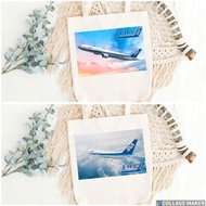 Angbaligya ANA AIRLINES International Design Tote Bag Canvas Shoulder Bag