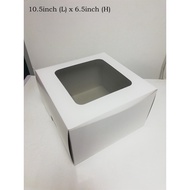 【Cake Box】White - 10.5inch x 6inch