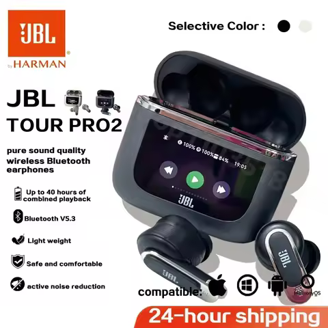 Original JBL Tour PRO 2 True Wireless Bluetooth Earphones Stereo Earbuds sports Headphones with Smar