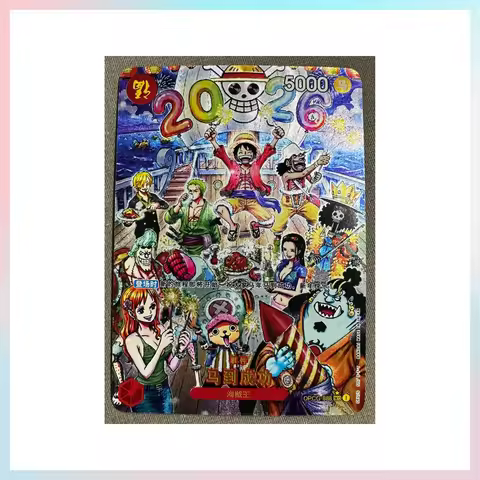 One Piece Commemorative Card Straw Hat Pirates Full Crew Luffy Zoro Nami OPCG Collection Anime Card