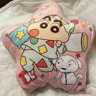 蠟筆小新睡衣造型粉紅色星型抱枕Cushion