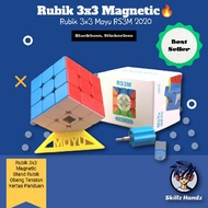 Cube 3x3 Moyu Magnetic RS3M 2020 (Blackbase, Stickerless) Cube Magnet