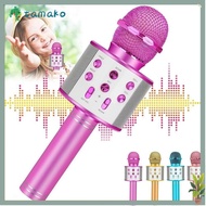 TAMAKO Wireless Karaoke Microphone, USB Charging Portable Voice Changing Microphone, Durable With Sp