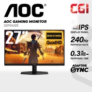 AOC 27" Q27G42ZE Fast IPS QHD HDR10 Adaptive Sync 260Hz 0.3ms Gaming Monitor