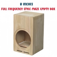 DIY Car/Home 8-inch Speaker Empty Box,Full Frequency Labyrinth Speaker Box,Speaker  Housing