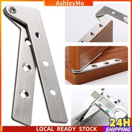 Ash Stainless Steel 7-Word Hinge 360-Degree Rotatable Concealed Heaven and Earth Hinge Hinge