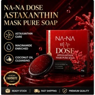 NA‑NA DOSE Astaxanthin Mask Pure Soap, smooth‑foaming skincare bar for household facial cleaning, ma