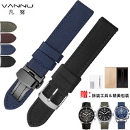 Nylon Canvas Watch Strap for Men Suitable for Seagull Military Watch Tiansuo Speed Chi Xitiecheng Light Energy Breitling Seiko DW