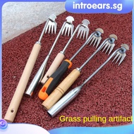 INTR Gardening Weeding Tools Hook Grass Pull Grass Artifact Flower Home Small Shovel Wild Vegetable Shovel Stainless Steel Drafting Seedling Lifting Device Pulling Tools For Grassr