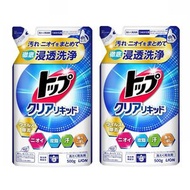 獅王 - Top Clear 強效潔淨洗衣液 (補充裝) 500g × 2袋裝 (平行進口)