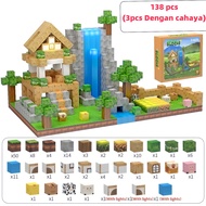 MC Magnetic Building Blocks Light Magnetic Blocks My World Magnetic Farm Theme Set With Light