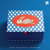 คุกกี้ S&P Hamper Gift Set เอส แอนด์ พี คุกกี้ของขวัญ  กล่องสะสมพรีเมียม  กล่องลายกระต่ายสีน้ำเงิน