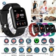 116 PLUS Color Screen Smart Watch Heart Rate Blood Pressure Waterproof Fitness Tracking