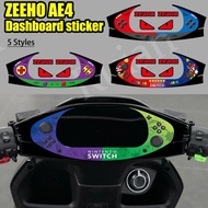 2024 ZEEHO AE4 motorcycle accessories, dashboard color stickers, mudguard reflective vinyl waterproo