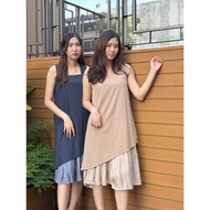 NUWA - Irene Dress - Casual party pleats midi dress