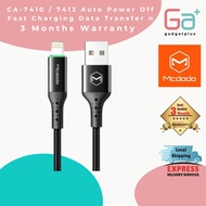 MCDODO Phone Cable CA-7410 / 7412 Auto Power Off Fast Charging Data Transfer 1.2 Meter Current Max 5