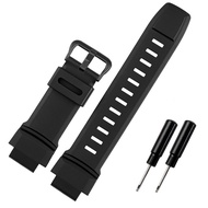 [Leather watchband branch]Rubber Wrist Strap For Casio PROTREK PRG-260/270/550/250 PRW-3500/2500/5100 Replacement Black Bracelet 18mm Silicone WatchBands