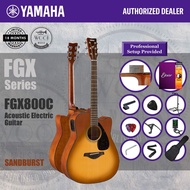 Yamaha FGX800C SDB FGX Series Solid Top Acoustic Electric Guitar 41" - Sandburst