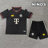 2025/26 Bayern Munich Third Top Quality Kids Football Jersey Set
