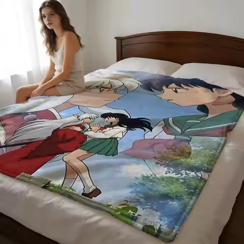 Throw High-Density Short Plush Blanket For Sofa Nap Air-Conditioned Room Soft Skin-Friendly Comics I
