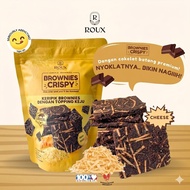 ROUX BROWNIES CRISPY Keripik Brownies Brownies 60g Crispy Kering Topping Almond Cheese Chocochip Cas