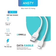 Ansty Fast Charging Cable Z - 11 - I Usb To lp 3.1a/Z - 11 - T Usb To C 3.1a/Z - 11 - A Usb To Micro