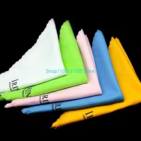 K0EF Microfiber Guitar Cloths 5 Pack 9.8 x 9.8in,Polishing Cloths for Guitar, Violin