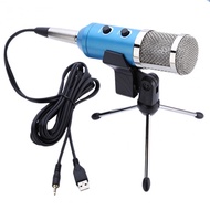 USB Condenser Reverberation Microphone for Recording Singing Broadcasting Karaoke With Amplifier Chi