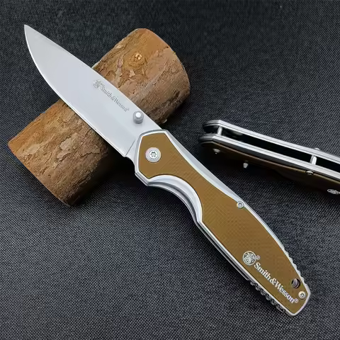 Smith & Wesson Cleft 0520 Folding Knife 8cr13MoV Blade Tactical Self Defense Hunting Multi EDC Pocke