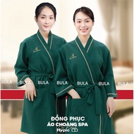 Spa and beauty salon patient gown, high quality cold cotton