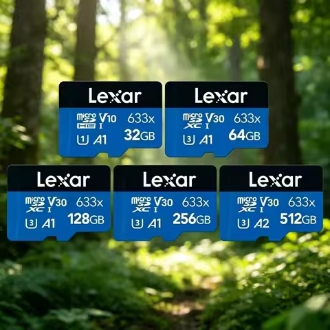 Lexar 633x High Speed Micro SD TF Card V30 U3 A1 A2 Memory Card for Action Camera CCTV Surveillance 