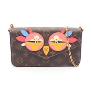【二手】路易威登LOUIS VUITTON單肩包 Pochette Felicie Happy Bird Monogram M62426 PVC 塗佈帆布皮革 Pochette Felicie