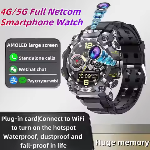 Q668 Smart Watch Android 4G LTE Smartwatch IP68 waterproof 800W HD Dual Camera Amoled GPS WIFI Multi