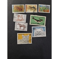AK77 Bulgaria insiect and animals stamps 8 different mixed used