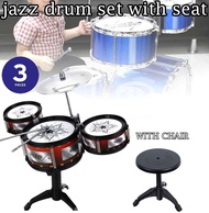 Drums Kit Simulation Jazz Drums Percussion Musical Instrument Wisdom Development Toys for 3years old above kids