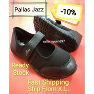 CKtrading Pallas Jazz 034BK,Girl Black School Shoes,Kasut Sekolah Hitam Perempuan