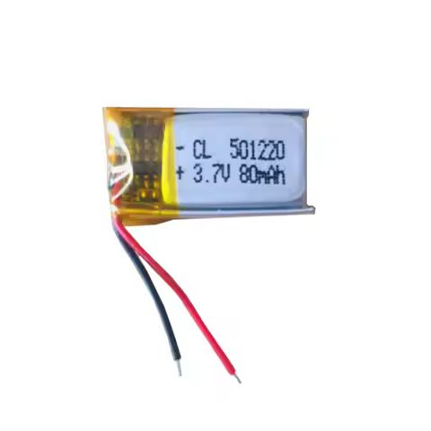 2PCS 3.7V 80mAh 501220 Polymer lithium rechargeable battery for Watch Beauty equipment,Bluetooth ear