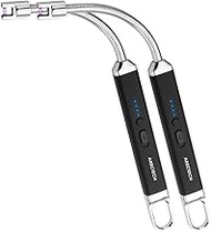 ARECTECH Electric Arc Candle Lighter Flameless Rechargeable USB Long Lighters for Candle Cooking BBQ