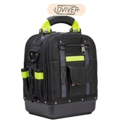 LOVIVER Multifunctional Multi Compartment Pouch Reinforced Tool Backpack Organizer for Professional 