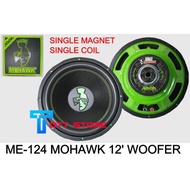 Mohawk Woofer Series 12"Inch Single Voice Coil 4Ohm Single Mangnet Mohawk Subwoofer Woofer ME-124 Pe