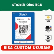 Sticker QRIS Bank BRI/BNI/BCA/Mandiri/BSI – Tahan Air Vinyl Premium Custom