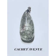 Green Phantom Quartz Teardrop Pendant