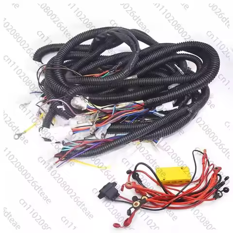 Electric Tricycle Line Assembly, Vehicle Line, Copper Core 6 Flat Wiring Harness Assembly