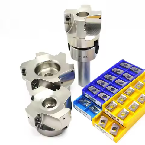 1set C12 C16 C20 FMB22 Tool Holder+ BAP400R Face Milling Cutter head BAP400R 50mm 63mm 80mm + 10PCS 