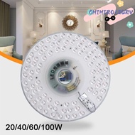 CHIHIRO1ZQRV LED Panel Light, Round Shape 20W 40W 60W 100W Ceiling Light, Board Ceiling AC Power LED
