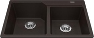 Kindred MGCM2031-9ESN 30.69-in Lr X 19.69-in Fb X 8.63-Inl X 7.88-Inr Dp Mocha Top Mount/Drop-in Dou
