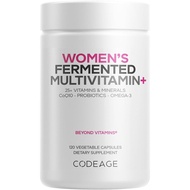 Codeage Ladies Daily Multivitamins, 25+Vitamins and Minerals, Fermentation, Organic Whole Food, Prob